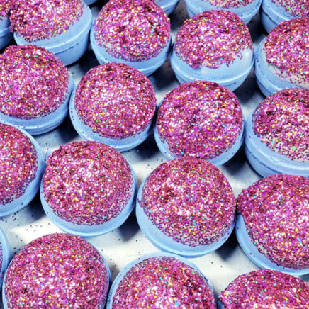 boomshuga bath bombs safe for kids all natural sparkly honeysuckle