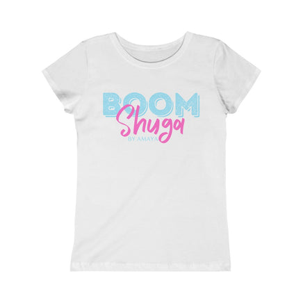 white boomshuga logo tee shirt / t-shirt for kids