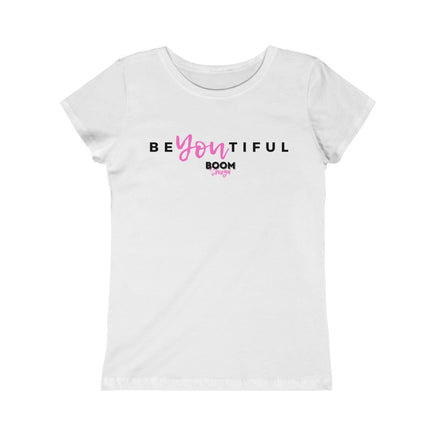 white boomshuga motivational tee shirt for kids be you tiful