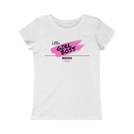white boomshuga motivational tee shirt for kids little girl boss